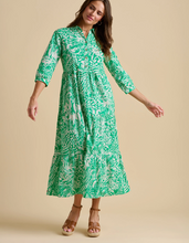 Load image into Gallery viewer, BRAKEBURN&lt;BR&gt;
WildFlower Dress&lt;BR&gt;
Green/White&lt;BR&gt;
