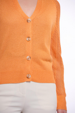 Load image into Gallery viewer, RINO AND PELLE&lt;BR&gt;
Leoda Knit Cardigan&lt;BR&gt;
Orange&lt;BR&gt;
