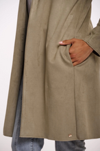 Load image into Gallery viewer, RINO AND PELLE&lt;BR&gt;
Mirola Suedette Jacket&lt;BR&gt;
Khaki&lt;BR&gt;
