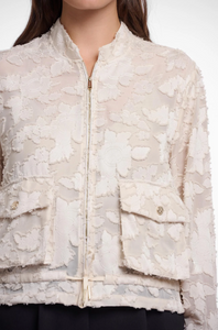 RINO AND PELLE<BR>
Priori Zip Jacket<BR>
Cream<BR>