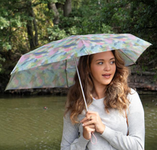 Load image into Gallery viewer, TOTES&lt;BR&gt;
Compact Flat Clouds Umbrella&lt;BR&gt;
