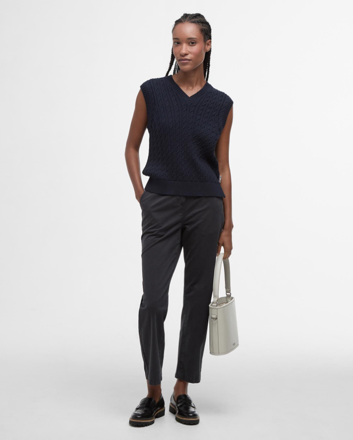 BARBOUR<BR>
Chino Trousers<BR>
Navy<BR>