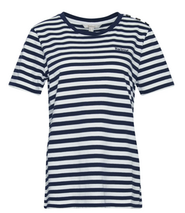 BARBOUR<BR>
Ferryside T Shirt<BR>
Navy/White<BR>