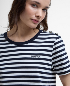 BARBOUR<BR>
Ferryside T Shirt<BR>
Navy/White<BR>