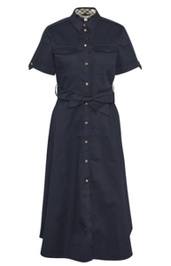 BARBOUR<BR>
Ivy Midi Dress<BR>
Navy<BR>