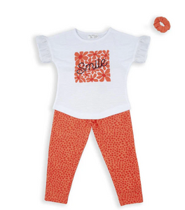 BABYBOL<BR>
3 Piece Set <BR>
White/Coral<BR>