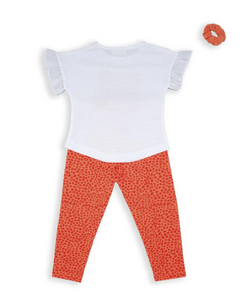 BABYBOL<BR>
3 Piece Set <BR>
White/Coral<BR>