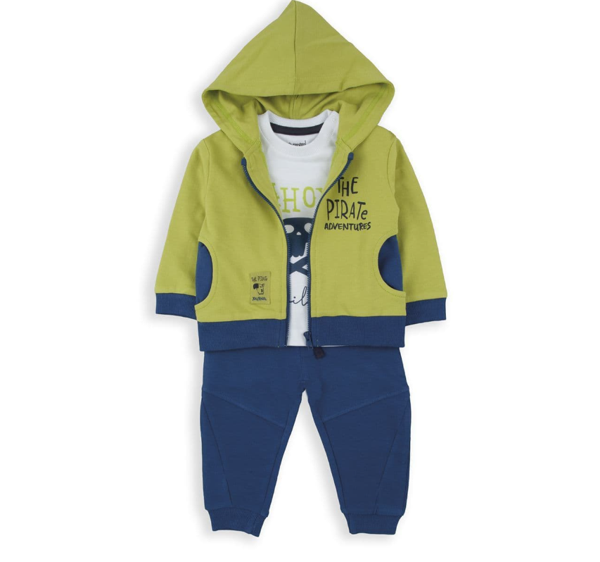 BABYBOL<BR>
Baby Boy 3 Piece Set<BR>
Lime<BR>