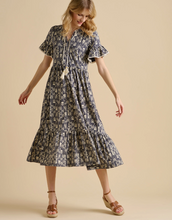 Load image into Gallery viewer, BRAKEBURN&lt;BR&gt;
Arrows Dress&lt;BR&gt;
Navy/Cream&lt;BR&gt;
