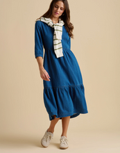 Load image into Gallery viewer, BRAKEBURN&lt;BR&gt;
Jetty Midi Denim Dress&lt;BR&gt;
Blue&lt;BR&gt;
