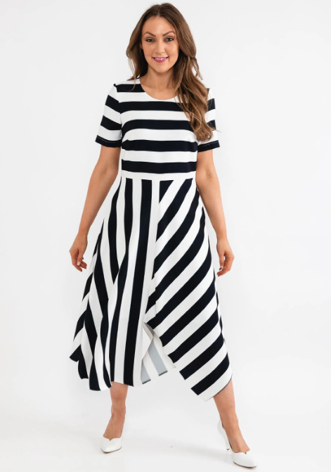 COCO DOLL<BR>
Hara Dress<BR>
Black, Cream<BR>