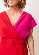 Load image into Gallery viewer, COCO DOLL&lt;BR&gt;
Lola Dress&lt;BR&gt;
Red/Pink&lt;BR&gt;
