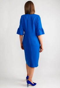 COCO DOLL<BR>
Robi Runched Waist Dress<BR>
Royal<BR>