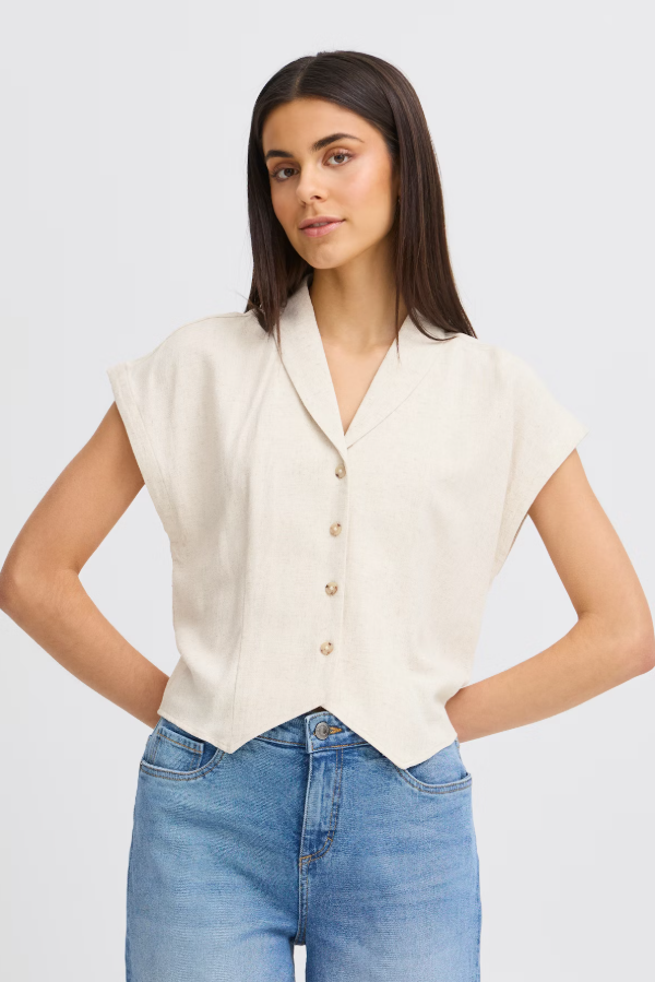 FRANSA<BR>
Atel Shirt<BR>
Melange<BR>