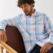 Load image into Gallery viewer, GANT&lt;BR&gt;
Oxford Checked Shirt&lt;BR&gt;
Blue/Pink&lt;BR&gt;
