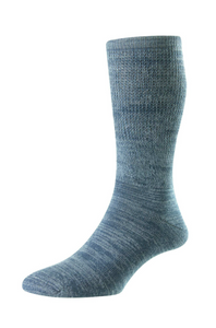HJ SOCKS GROUP<BR>
Light Weight Diabetic Sock<BR>
Black/Navy, Denim<BR>