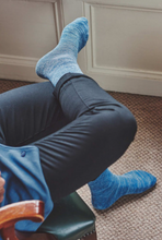 Load image into Gallery viewer, HJ SOCKS GROUP&lt;BR&gt;
Light Weight Diabetic Sock&lt;BR&gt;
Black/Navy, Denim&lt;BR&gt;
