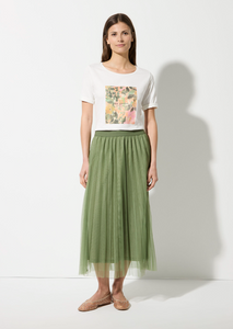 MORE AND MORE<BR>
T-Shirt with Front Print<BR>
Cream<BR>