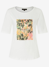 Load image into Gallery viewer, MORE AND MORE&lt;BR&gt;
T-Shirt with Front Print&lt;BR&gt;
Cream&lt;BR&gt;
