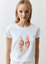 Load image into Gallery viewer, MORE AND MORE&lt;BR&gt;
Shoe Print T- Shirt&lt;BR&gt;
