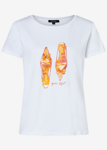 MORE AND MORE<BR>
Shoe Print T- Shirt<BR>