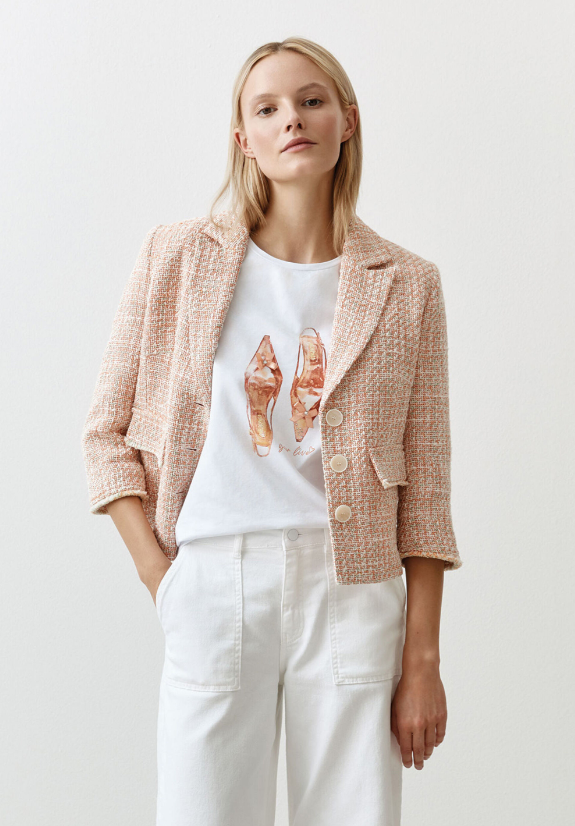 MORE AND MORE<BR>
Boucle Jacket<BR>
Multi<BR>