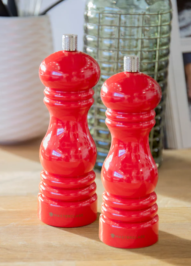MASTERCLASS COOKWARE Salt/Pepper Mills Red, White – Burgess Department ...