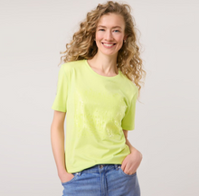 Load image into Gallery viewer, GERRY WEBER&lt;BR&gt;
Top with Sequin Design&lt;BR&gt;
Lime&lt;BR&gt;
