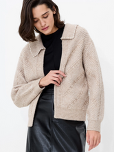Load image into Gallery viewer, FRENCH CONNECTION&lt;BR&gt;
Kitty Pearl Cardigan&lt;BR&gt;
Almond&lt;BR&gt;

