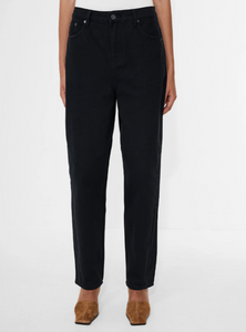 FRENCH CONNECTION<BR>
Lorel Barrel Jeans<BR>
Black<BR>