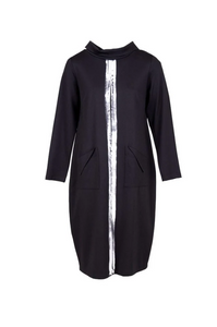 PERUZZI<BR>
Brush Stroke Dress<BR>
Black<BR>