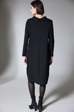 Load image into Gallery viewer, PERUZZI&lt;BR&gt;
Brush Stroke Dress&lt;BR&gt;
Black&lt;BR&gt;
