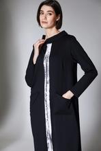 Load image into Gallery viewer, PERUZZI&lt;BR&gt;
Brush Stroke Dress&lt;BR&gt;
Black&lt;BR&gt;
