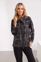Load image into Gallery viewer, PERUZZI&lt;BR&gt;
Centre Zip Top&lt;BR&gt;
Brown&lt;BR&gt;
