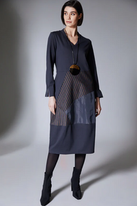 PERUZZI<BR>
Pin Striped Panel Dress<BR>