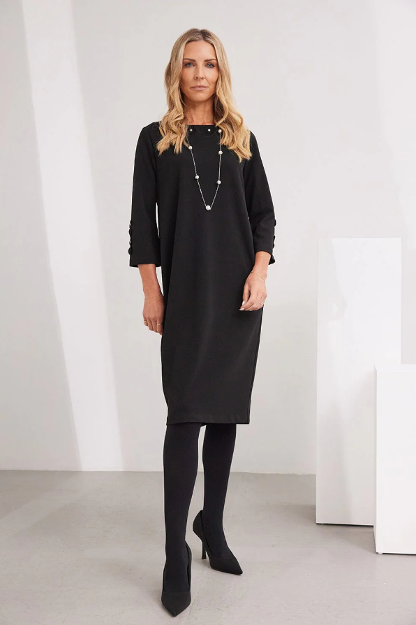 PERUZZI<BR>
Cocktail Dress<BR>
Black<BR>