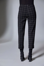 Load image into Gallery viewer, PERUZZI&lt;BR&gt;
Window Pane Trousers&lt;BR&gt;
Black&lt;BR&gt;
