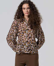 Load image into Gallery viewer, SURKANA&lt;BR&gt;
Blouse Puff Sleeves&lt;BR&gt;
Multi&lt;BR&gt;
