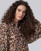 Load image into Gallery viewer, SURKANA&lt;BR&gt;
Blouse Puff Sleeves&lt;BR&gt;
Multi&lt;BR&gt;
