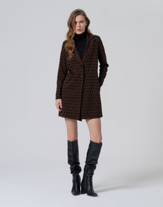 SURKANA<BR>
Frock Coat<BR>
Black/Brown<BR>