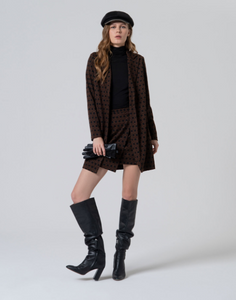 SURKANA<BR>
Frock Coat<BR>
Black/Brown<BR>