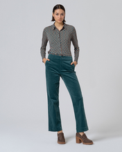 Load image into Gallery viewer, SURKANA&lt;BR&gt;
Liyu Cord Trousers&lt;BR&gt;
Green&lt;BR&gt;
