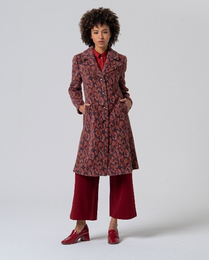 SURKANA<BR>
Maja Long Coat<BR>
Tile<BR>