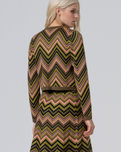 Load image into Gallery viewer, SURKANA&lt;BR&gt;
Zig Zag Knit Top&lt;BR&gt;
Green&lt;BR&gt;
