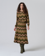 Load image into Gallery viewer, SURKANA&lt;BR&gt;
ZigZag Skirt&lt;BR&gt;
Green&lt;BR&gt;
