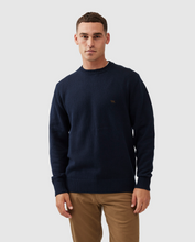 Load image into Gallery viewer, RODD &amp; GUNN&lt;BR&gt;
Gunn Crew Knit Sweater&lt;BR&gt;
Marble, Sapphire&lt;BR&gt;
