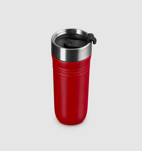 LE CREUSET<BR>
On The Go Travel Mug<BR>
Cerise<BR>