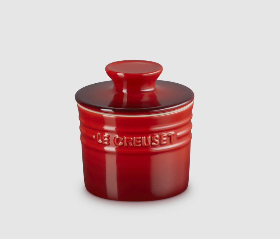 LE CREUSET<BR>
Butter Crock 170ML<BR>
Cerise<BR>