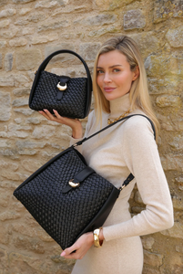 LUELLA GREY<BR>
Flora Handbag<BR>
Black<BR>
