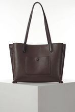 Load image into Gallery viewer, LUELLA GREY&lt;BR&gt;
Oriana Laptop Tote&lt;BR&gt;
Chocolate&lt;BR&gt;
